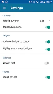 Budgets screenshot 5