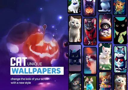 Cute Cat Cartoon Wallpaper screenshot 0