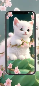 Cute Cat Cartoon Wallpaper screenshot 3