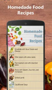 Homemade food recipes screenshot 1