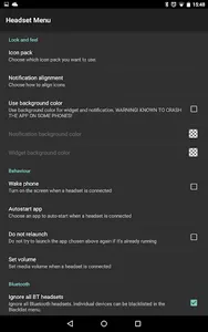 Headset Menu screenshot 9