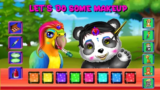 Animals Hair styles Girls Game screenshot 1