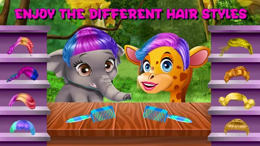 Animals Hair styles Girls Game screenshot 8