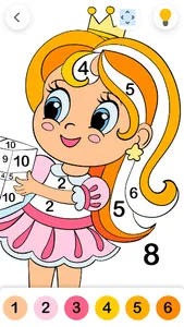 Color by number for girls screenshot 12