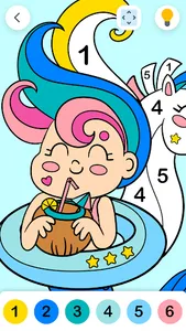 Color by number for girls screenshot 14