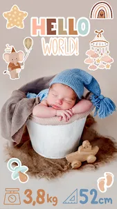 Baby photo stickers screenshot 11