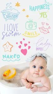 Baby photo stickers screenshot 13