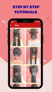 Hairstyles step by step screenshot 1