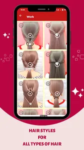 Hairstyles step by step screenshot 2