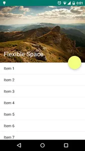 ObservableScrollView demo screenshot 0