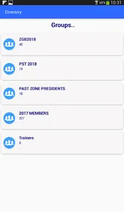 JCI India Zone XX Directory screenshot 1