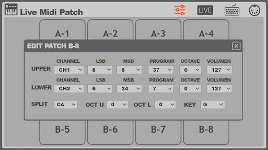 Live midi patch screenshot 7