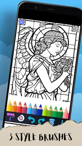 Angel Goddess Coloring Pages screenshot 4
