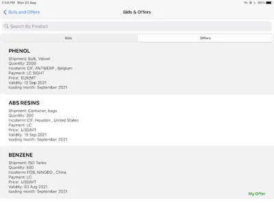 Global Petrochemical Platform screenshot 13
