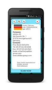 Barcode scanner screenshot 1