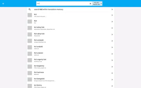 Glosbe Dictionary screenshot 7