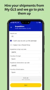 GLS - Send and receive parcels screenshot 5