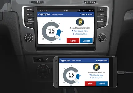 Glympse for Auto - Share GPS screenshot 1