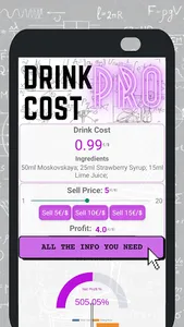 Drink Cost PRO screenshot 1