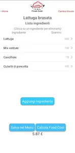 Food Cost Italia screenshot 10