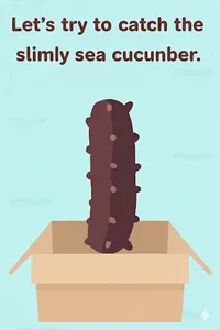 Slimy Namako. Swipe to Catch! screenshot 0