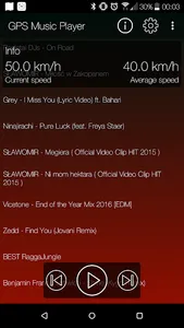 GPS Music Player screenshot 1
