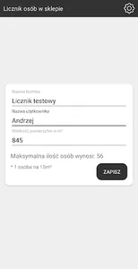 Licznik osób w sklepie screenshot 0