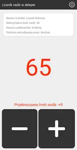Licznik osób w sklepie screenshot 1