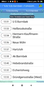 Hamburg HVV Bus Timetable screenshot 1