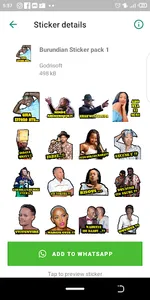 Burundian Stickers screenshot 1