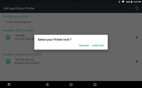 GoFrugal Epson Printer screenshot 4