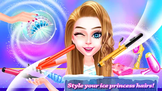 Ice Girls Hair Dress Up Salon screenshot 3