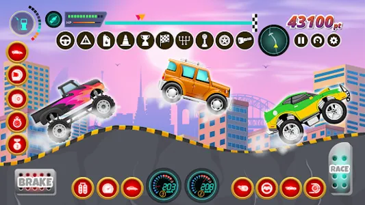 Kids Cars Hills Racing games screenshot 15