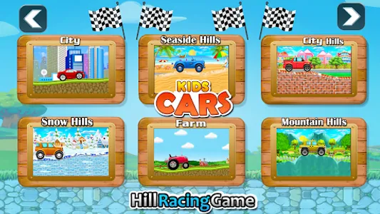 Kids Cars Hills Racing games screenshot 5