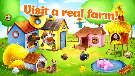 Kids Animal Farm Toddler Games screenshot 0