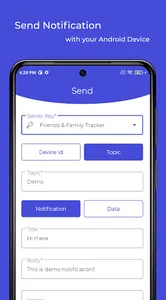 Firebase Notificaton Client screenshot 0