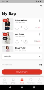 fashion shop app screenshot 1