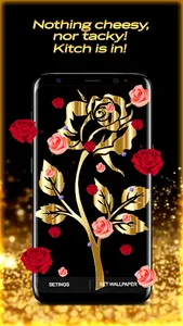 Golden Rose Live Wallpaper HD screenshot 1