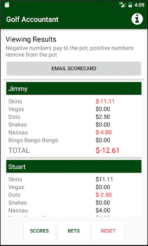 Golf Accountant screenshot 2