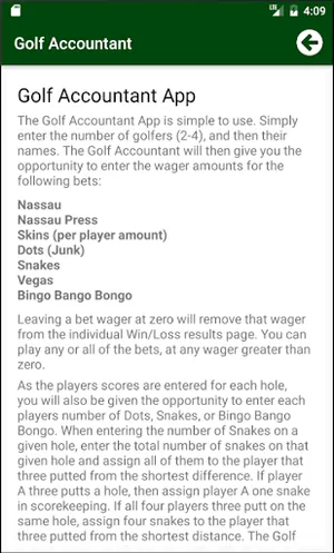 Golf Accountant screenshot 3