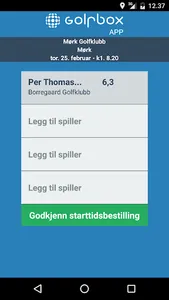 GolfBox NO screenshot 1
