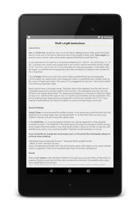 Biometrical Fitting for Golf screenshot 10