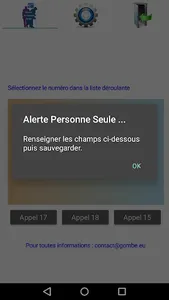 Alerte Personne Seule screenshot 0