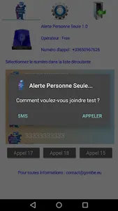 Alerte Personne Seule screenshot 4