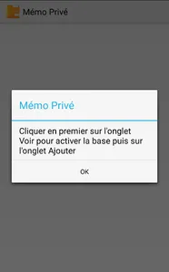 Mémo privé screenshot 0