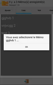 Mémo privé screenshot 3