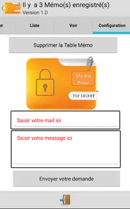 Mémo privé screenshot 5