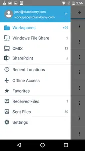 BlackBerry Workspaces Dynamics screenshot 5