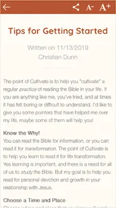 Cultivate screenshot 2