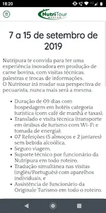 Nutritour 2019 screenshot 1
